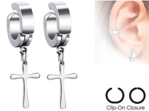 clip on steel earring