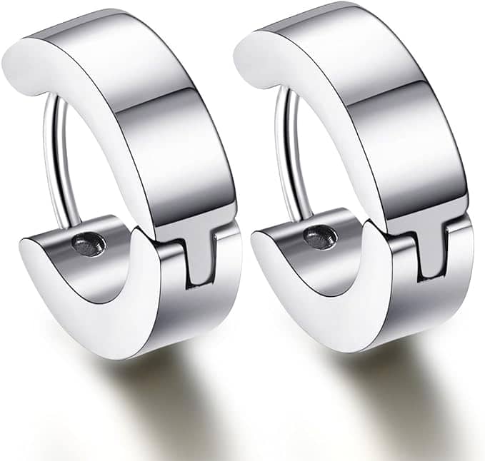 stainless steel hoop earrings